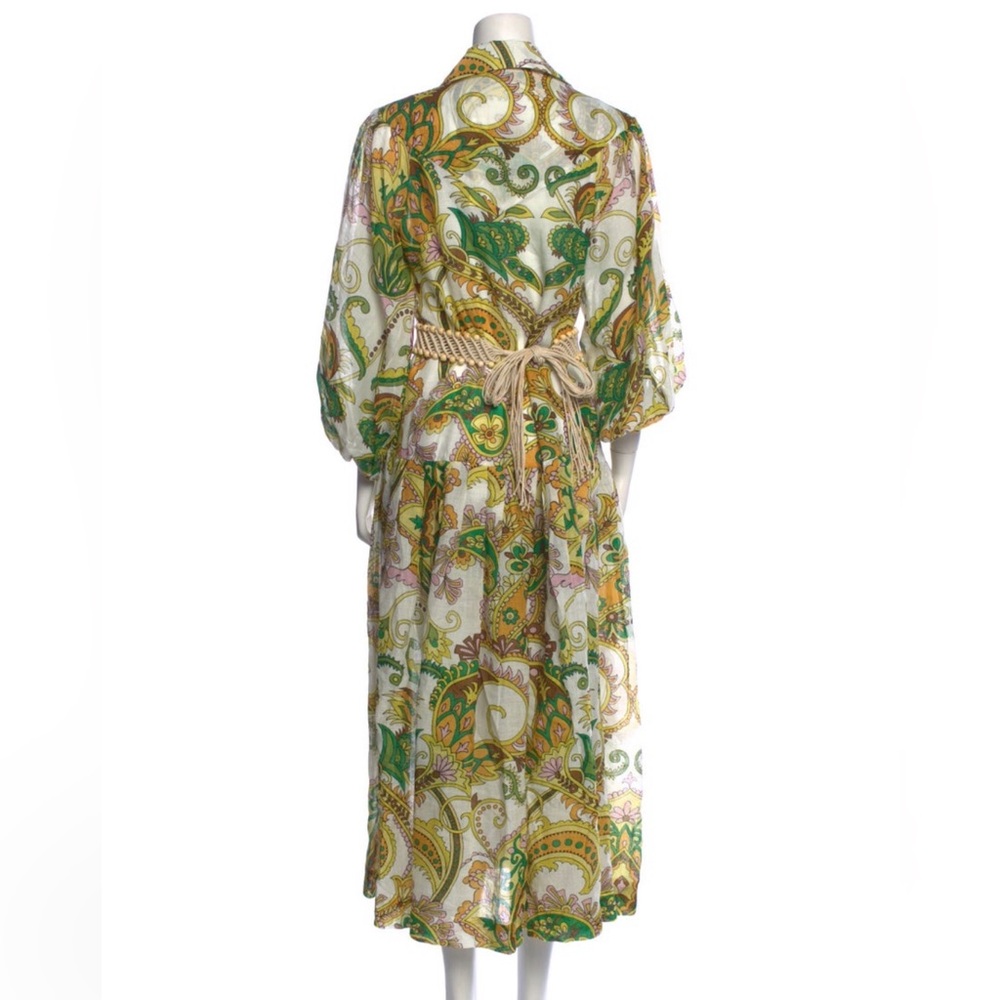 Alemais Vibrant Green and Yellow Long Sleeve Dress